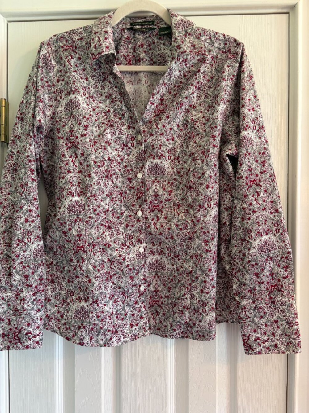 Ladies Long Sleeve Eddie Bauer Large Wrinkle Resistant Shirt - Picture 4 of 12